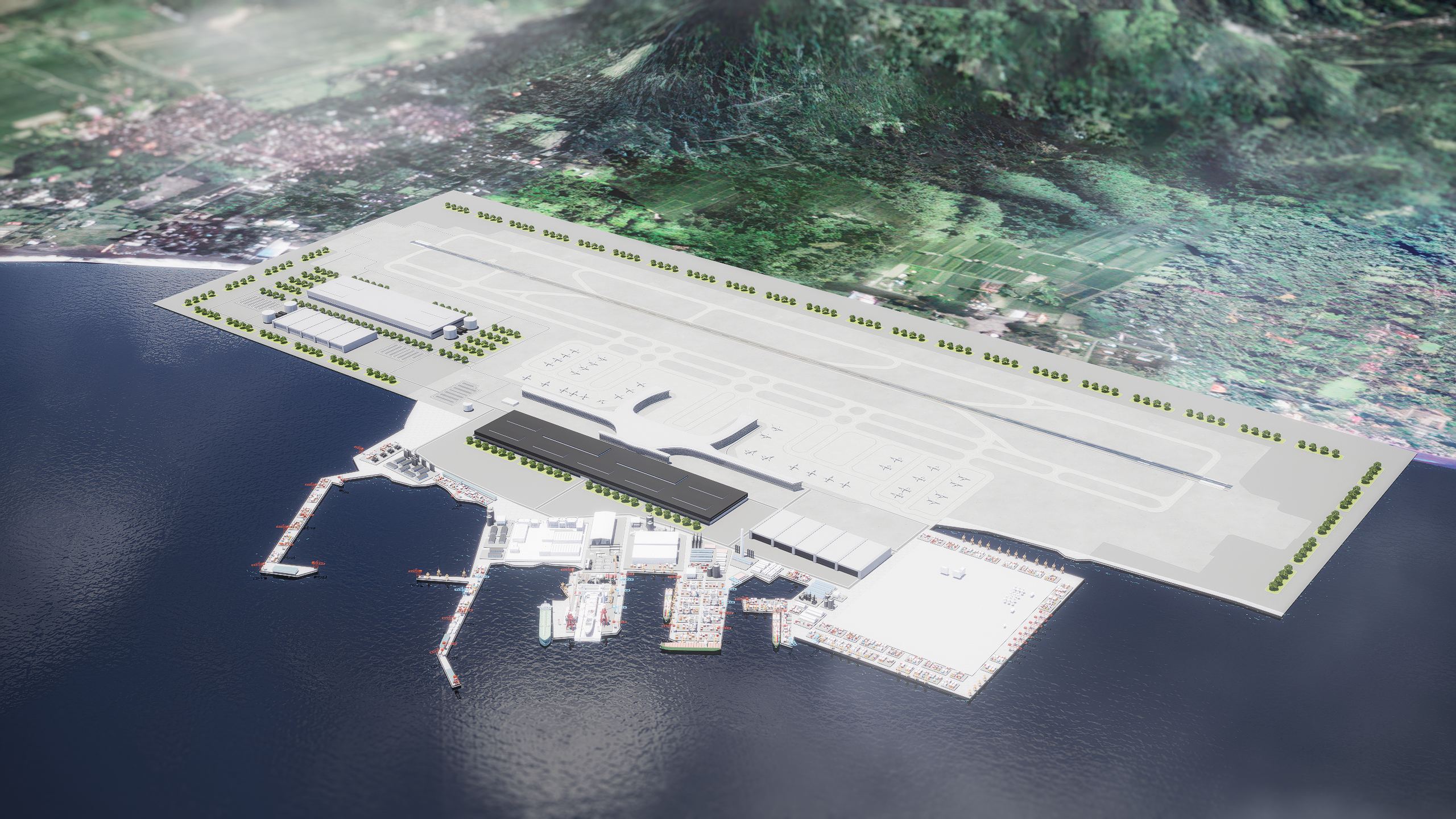 KHCI Integrated Logistics Hub Aerial View